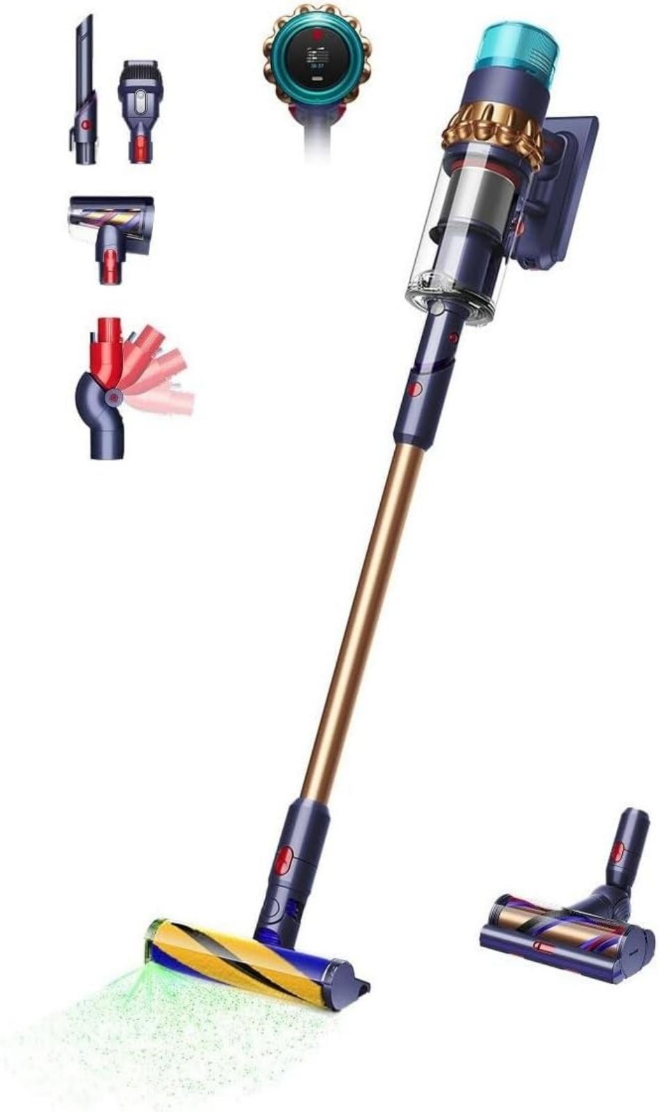Dyson Gen5detect Absolute Aspirapolvere a bastone 2 in 1 Batteria Secco HEPA Senza sacchetto 0,77 L Blu, Rame (DYSON GEN5 DETECT ABSOLUTE BLUE/COPPER)